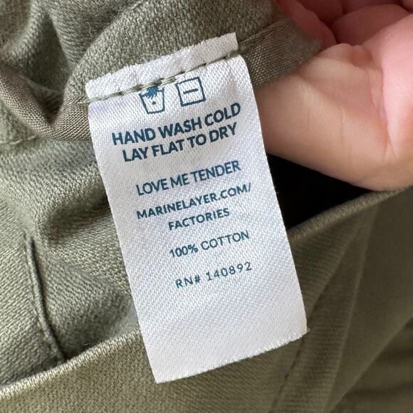 Marine Layer Harriet Utility Jacket in Olive Green Size Medium - Picture 4 of 6